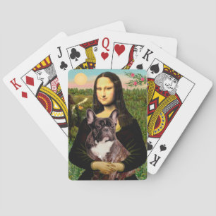 Mona Lisa - Brindle French Bulldog Poker Cards