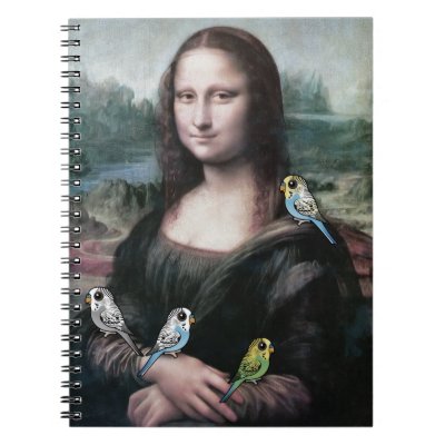 Mona Lisa &amp; Budgies Notebook