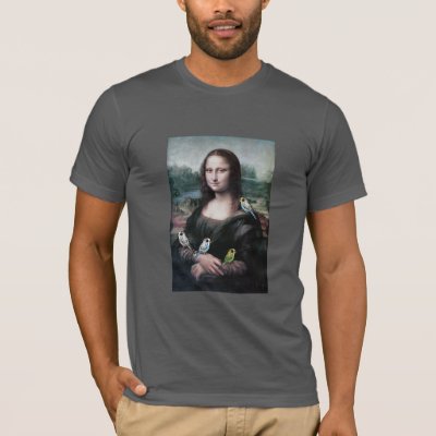 Mona Lisa &amp; Budgies T-Shirt