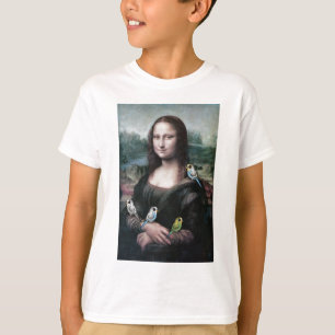 Mona Lisa & Budgies T-Shirt