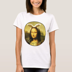 Mona Lisa Bunny Ears Easter T-Shirt