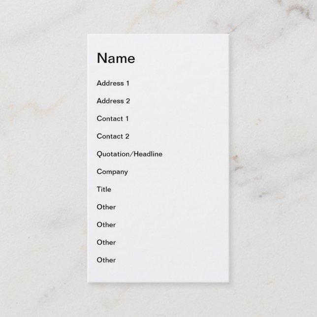 Mona Lisa Business Card (Front)