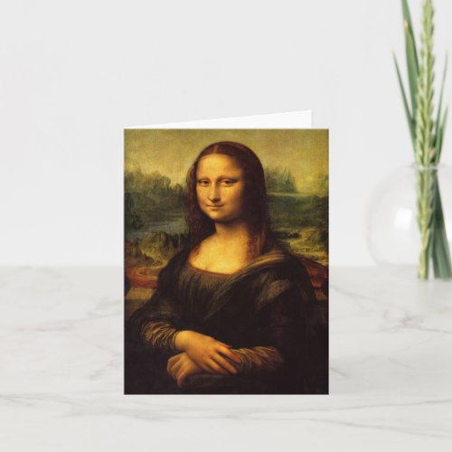 Mona Lisa by Leonardo da Vinci Card