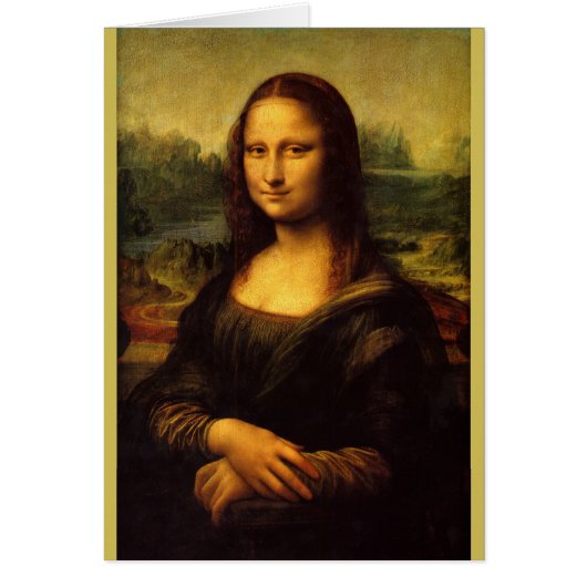 Mona Lisa by Leonardo da Vinci Cards (Front)
