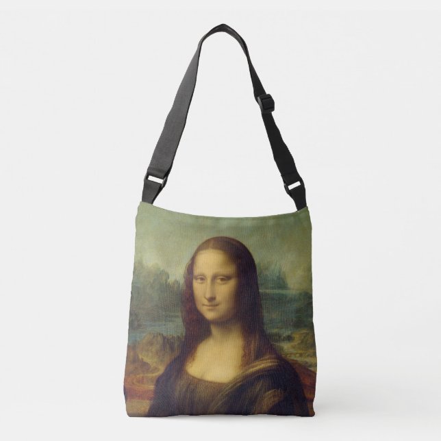 Mona Lisa By Leonardo Da Vinci Crossbody Bag (Front)