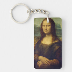 Mona Lisa by Leonardo Da Vinci Keychain