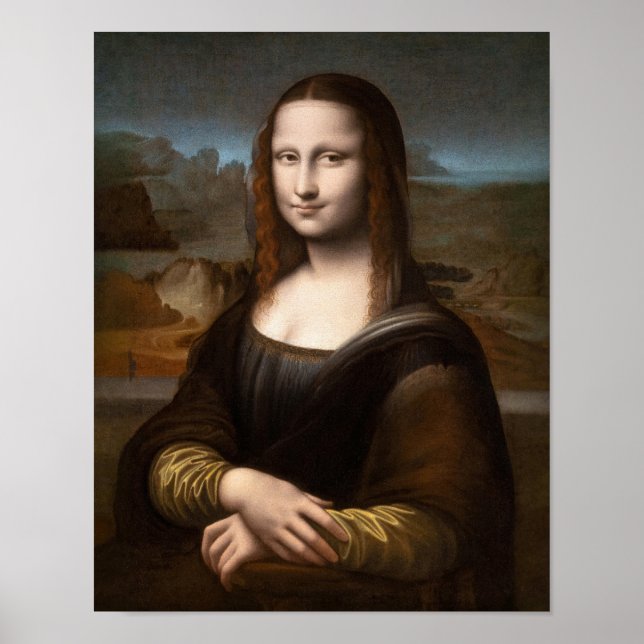 Mona Lisa by Leonardo Da Vinci Poster (Front)