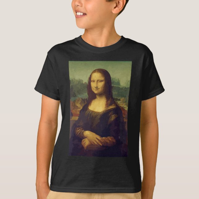 Mona Lisa by Leonardo da Vinci T-Shirt (Front)