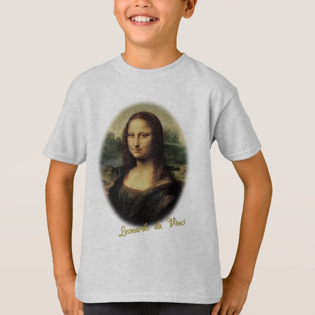 Mona Lisa by Leonardo da Vinci T-Shirt (Front)