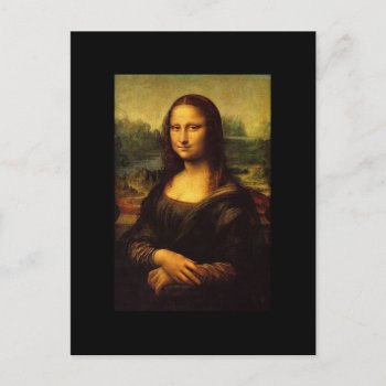 Mona Lisa By Leonardo De Vinici Postcard by loudesigns at Zazzle