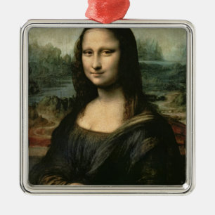 Mona Lisa, c.1503-6 Metal Ornament