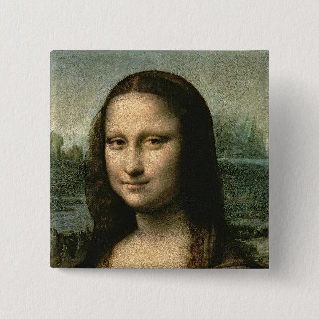Mona Lisa, c.1503-6 Pinback Button (Front)