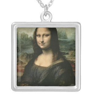 Mona Lisa, c.1503-6 Silver Plated Necklace