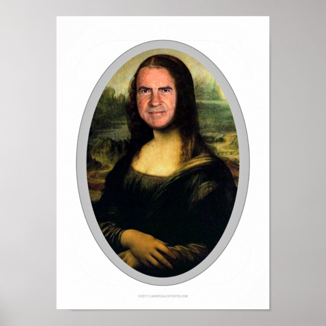 Mona Lisa Carnival Cutout Poster (Front)