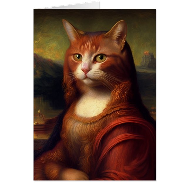 Mona Lisa Cat Cards (Front)