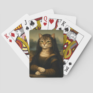 Mona Lisa Cat Parody Renaissance Art Poker Cards