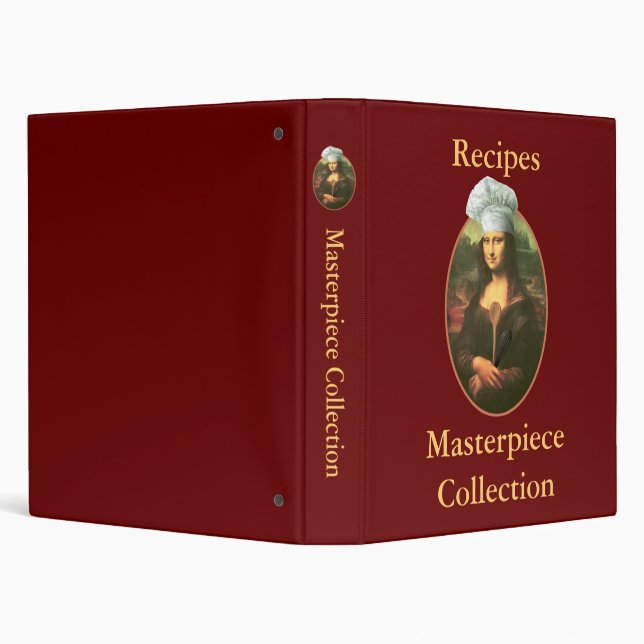 Mona Lisa Chef 3 Ring Binder (Background)