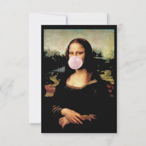 Mona Lisa Chewing Gum Card