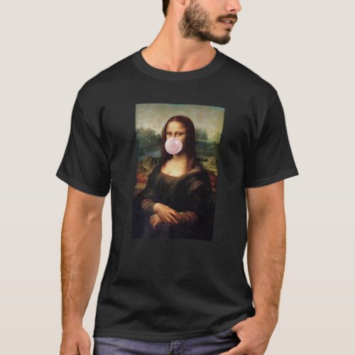 Mona Lisa Chewing Gum Leonardo Da Vinci T T_Shirt