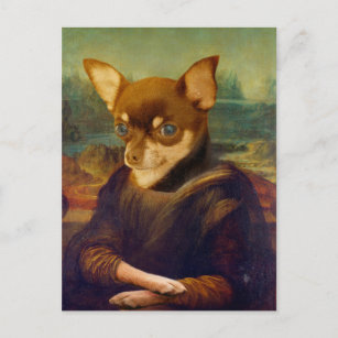 Mona Lisa Chihuahua - Gioconda Chihuahua Postcard