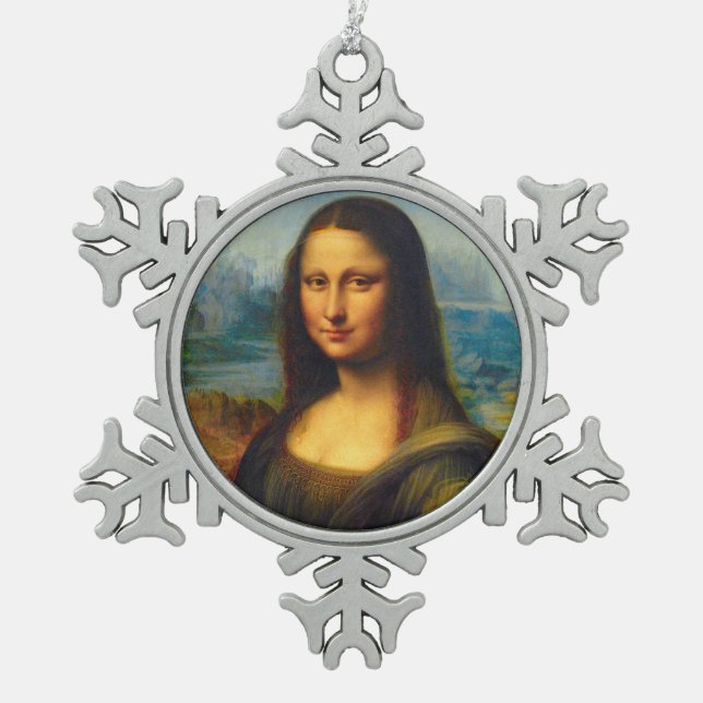 Mona Lisa Christmas Ornament (Front)