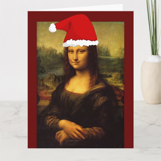 MONA LISA CHRISTMAS SANTA'S NAIGHTY LIST CARDS (Front)