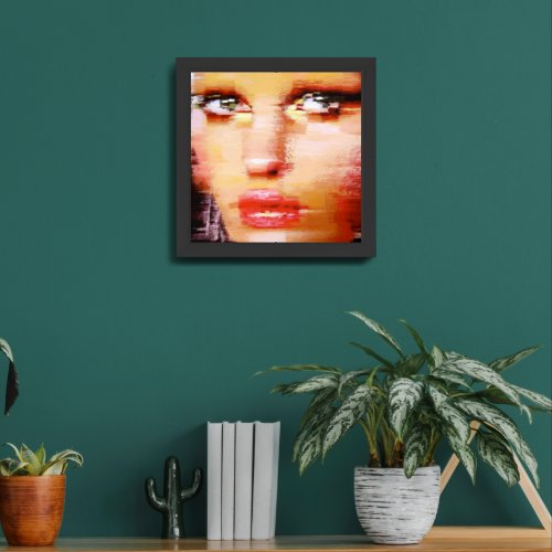 Mona Lisa Closeup Framed Art
