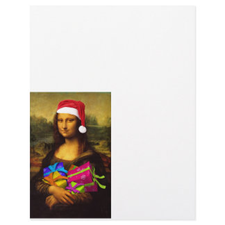 Mona Lisa Comes As Santa Claus