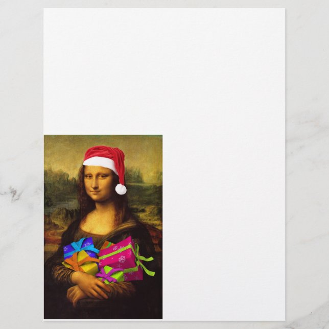 Mona Lisa Comes As Santa Claus (Front)