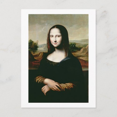 Mona Lisa copy of the painting by Leonardo da Vin Postcard