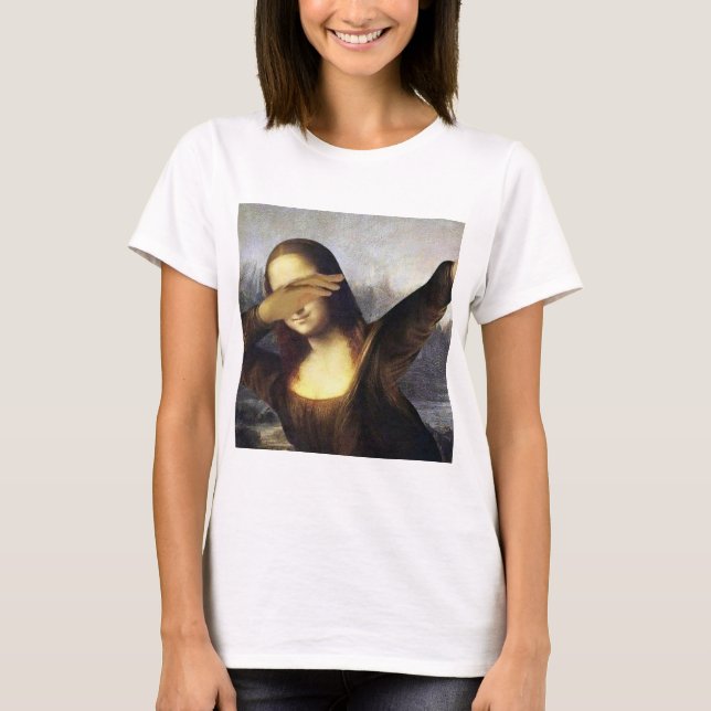 Mona Lisa Dab, PopCulture, dabbing T-Shirt (Front)
