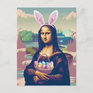 Mona Lisa Easter Postcard