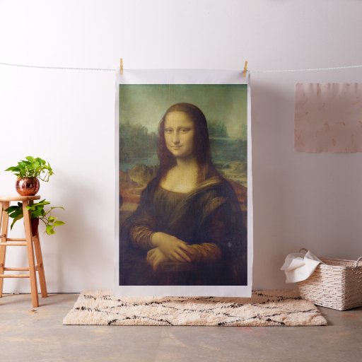 Mona Lisa Fabric | Zazzle