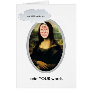 Mona Lisa facesinholes card