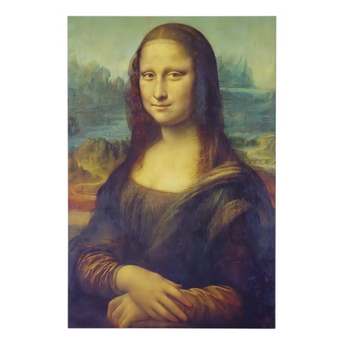 Mona Lisa Faux Canvas Print