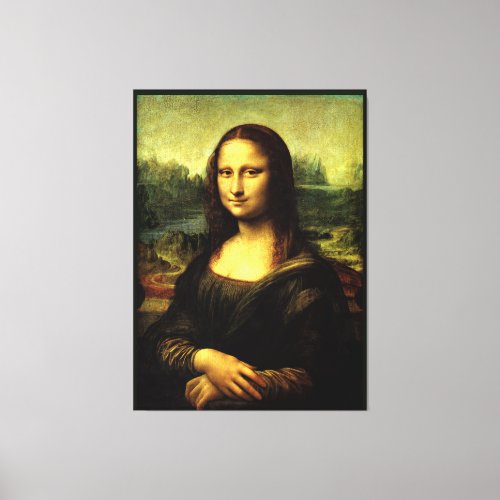 Mona Lisa fine art painting Canvas Print