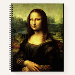 Mona Lisa, fine art painting, Notebook