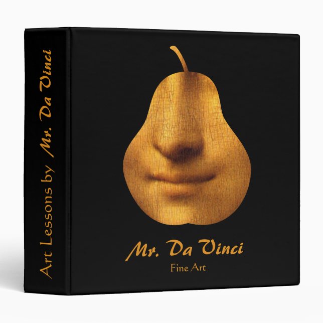 MONA LISA Fine Art Teacher Art Lessons Binder (Front/Spine)