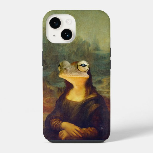 Mona Lisa Frog Iphone Case (Back)