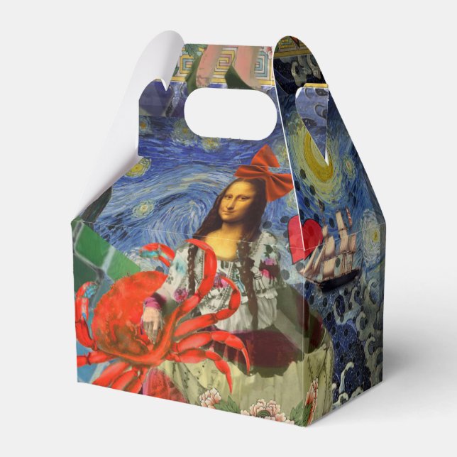 Mona Lisa Fun Zodiac Whimsical  Favor Boxes (Front Side)