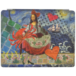 Mona Lisa Fun Zodiac Whimsical iPad Smart Cover
