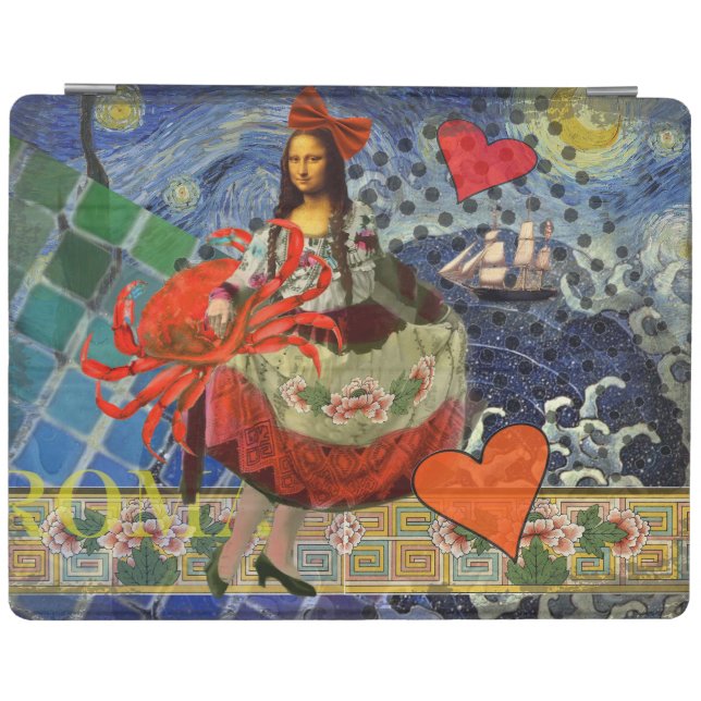 Mona Lisa Fun Zodiac Whimsical  iPad Smart Cover (Horizontal)