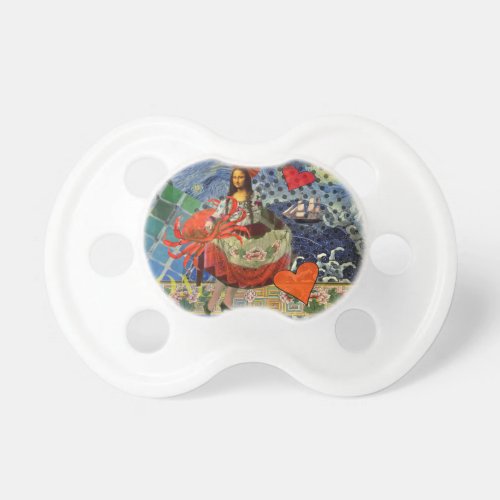 Mona Lisa Fun Zodiac Whimsical  Pacifier