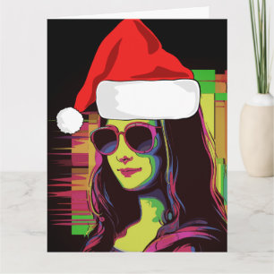 MONA LISA FUNNY CHRISTMAS Greeting Card
