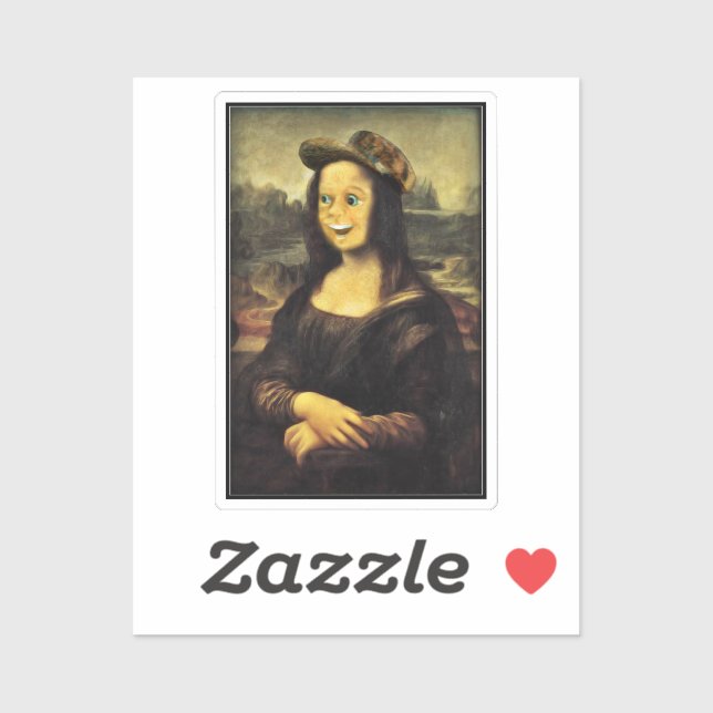 Mona Lisa Funny Face Sticker (Sheet)