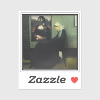 Mona Lisa Gassed Whistler's Mother Sticker