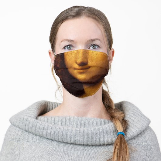 MONA LISA GIRL CLOTH FACE MASK (Worn)