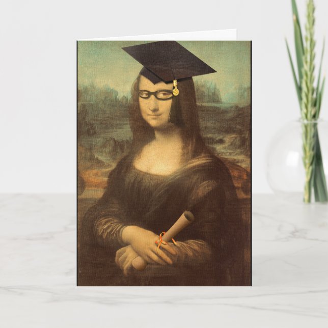 Mona Lisa Graduation Card (Front)