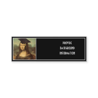 Mona Lisa Graduation Grad Cap Calling Card