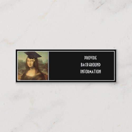 Mona Lisa's Graduation Day Business Card Template